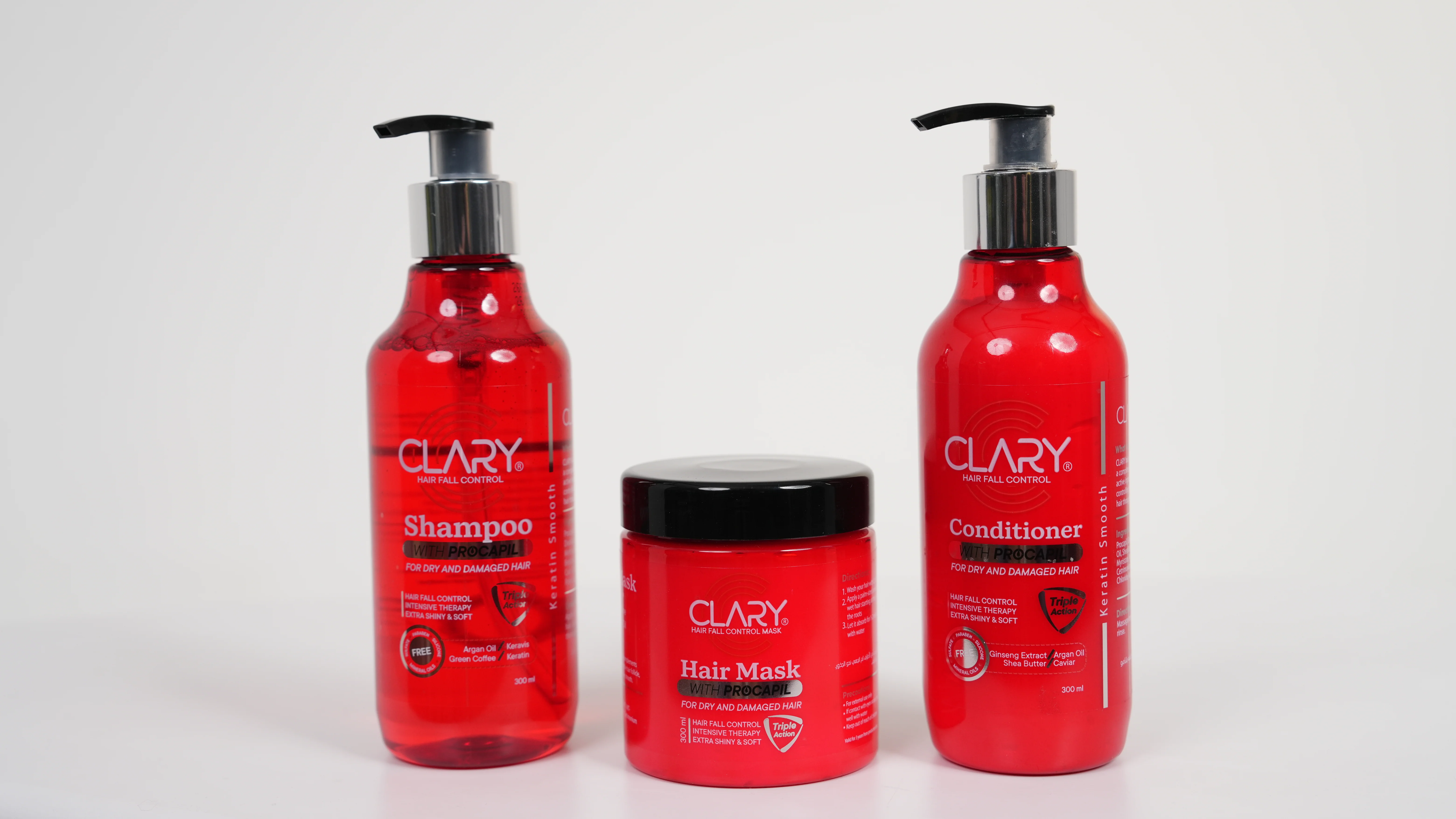 Clary shampoo, Conditioner and Hair mask Jar Offer Pack - Image 3