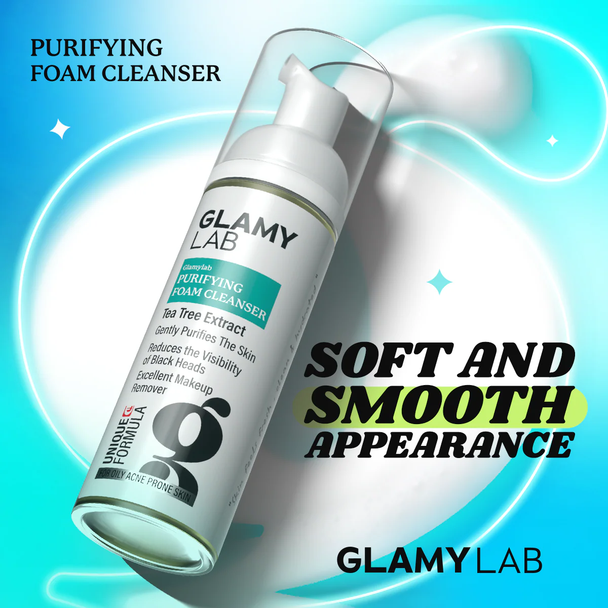 Glamy Lab Purifying Cleanser Foam 150 ml - Image 3