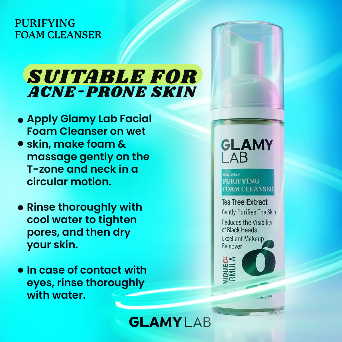 Glamy Lab Purifying Cleanser Foam 150 ml - Image 5