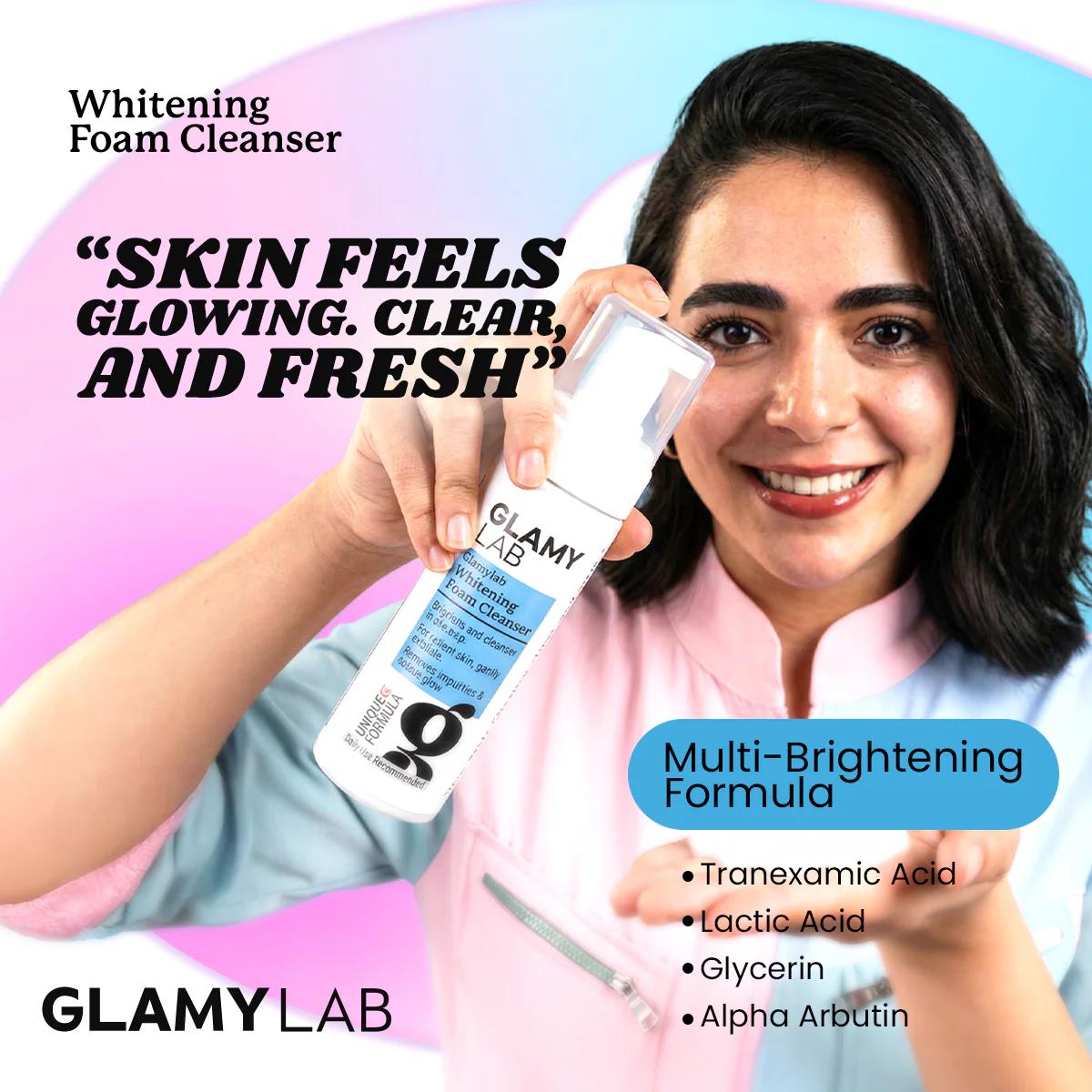 Glamy Lab Whitening Foam Cleanser 150ml - Image 5