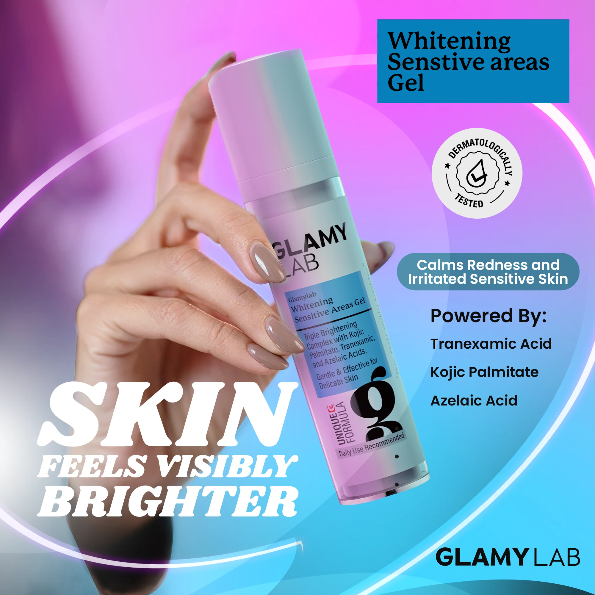Glamy Lab Whitening Sensitive Areas Gel 50gm - Image 3