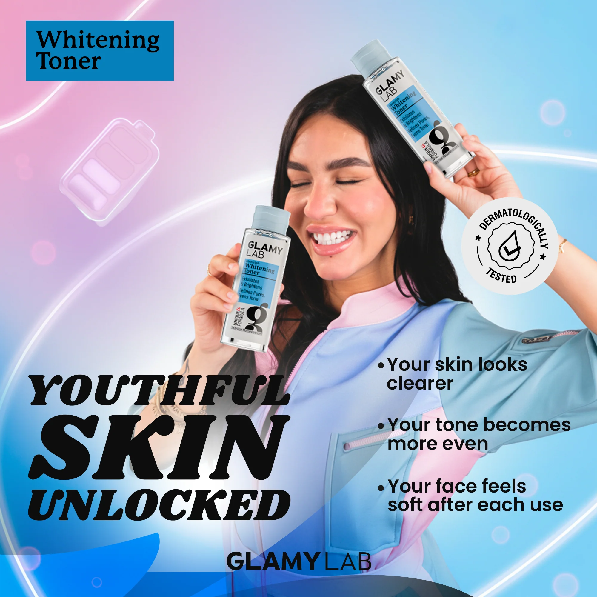 Glamy Lab Whitening Toner 200ml - Image 4