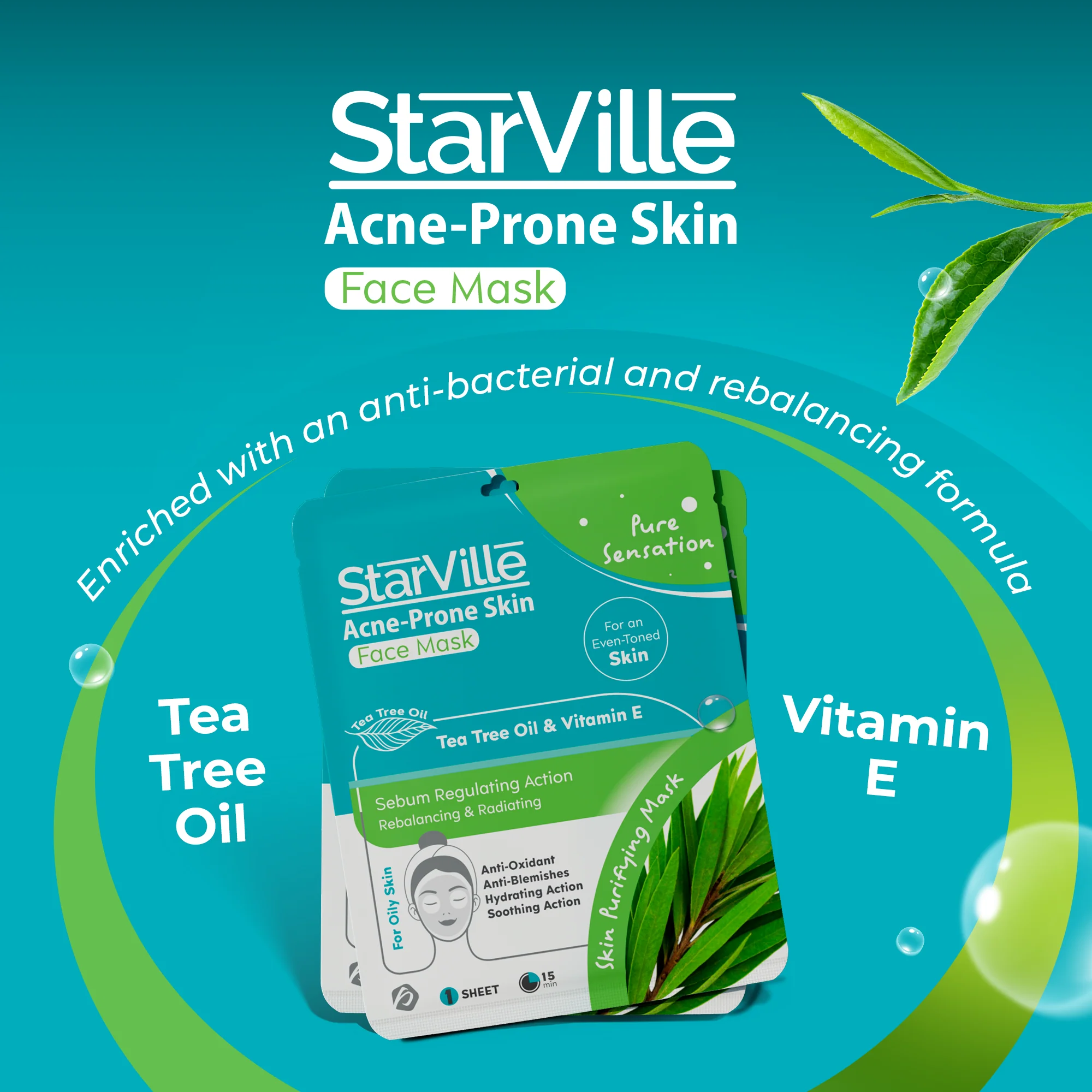 StarVille Acne-prone Skin Face Mask - Image 3