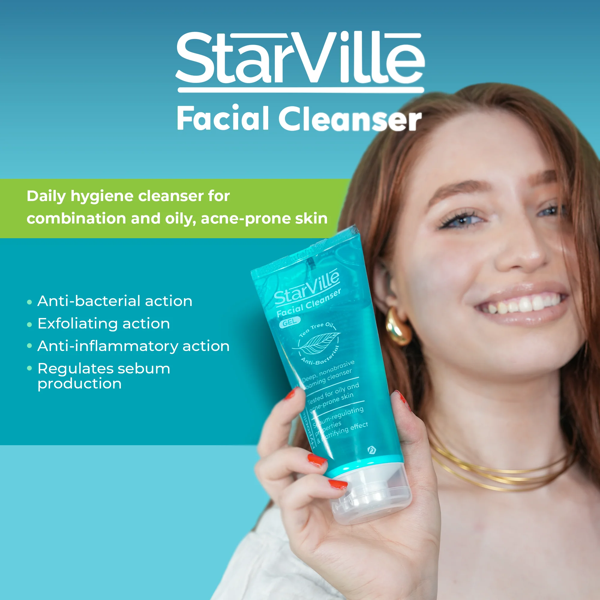 Starville Acne Prone Skin Facial Cleanser 100 ml - Image 3