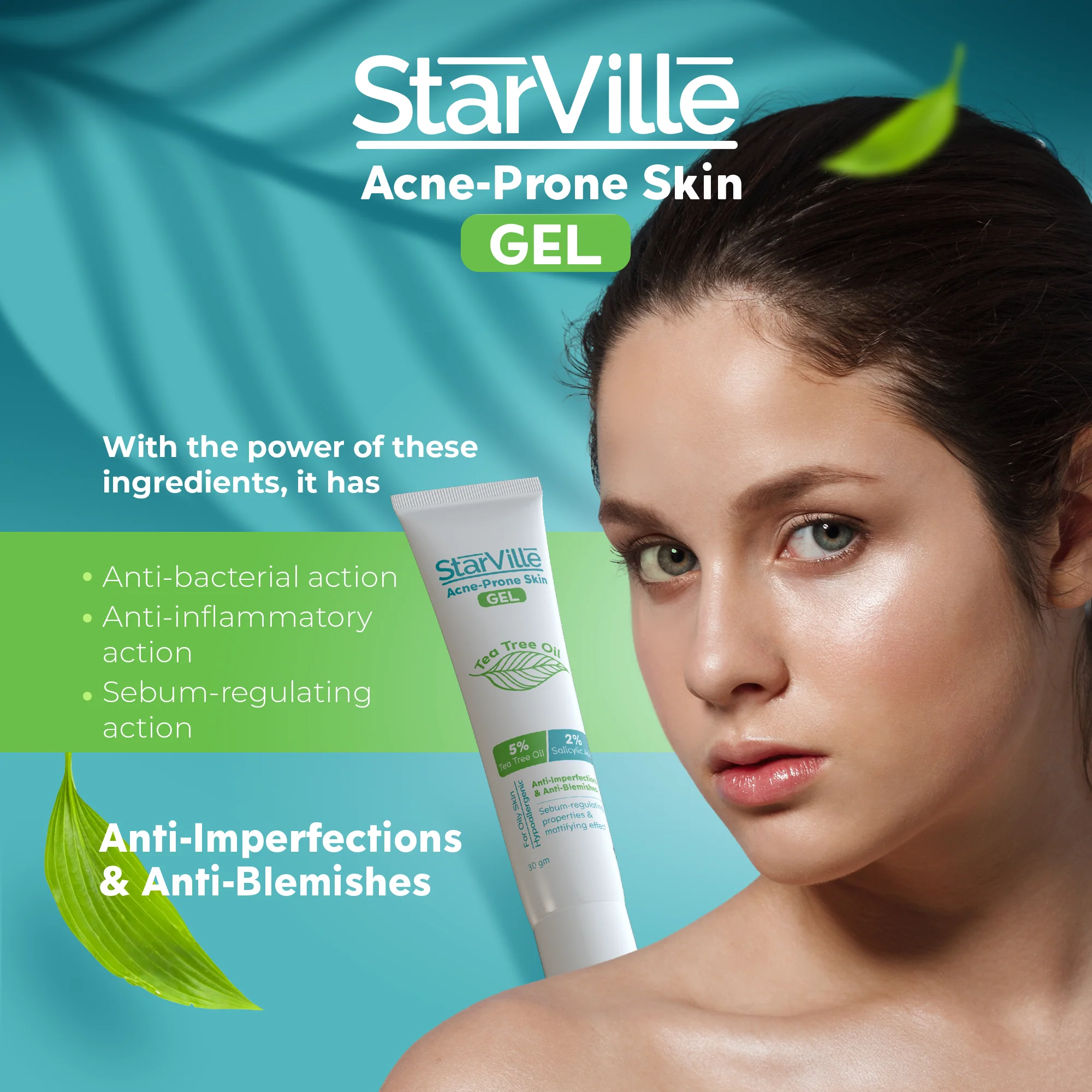 StarVille AcneProne Skin Gel 30gm - Image 3