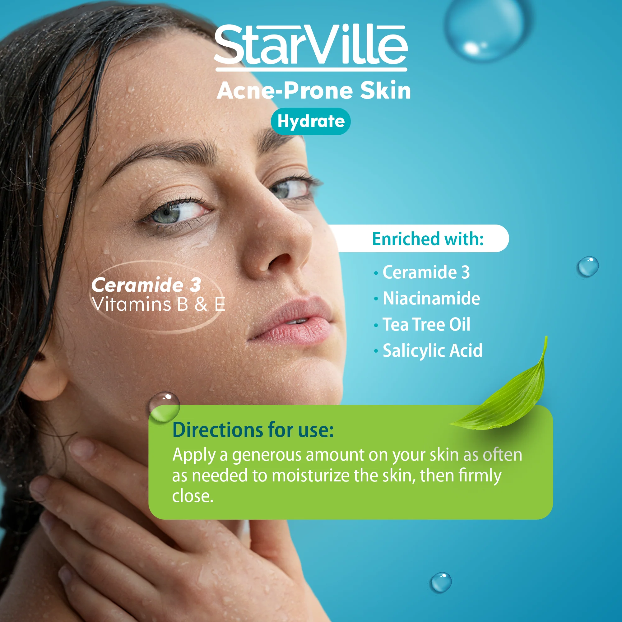 Starville Acne-Prone Skin Hydrating 100 gm - Image 3