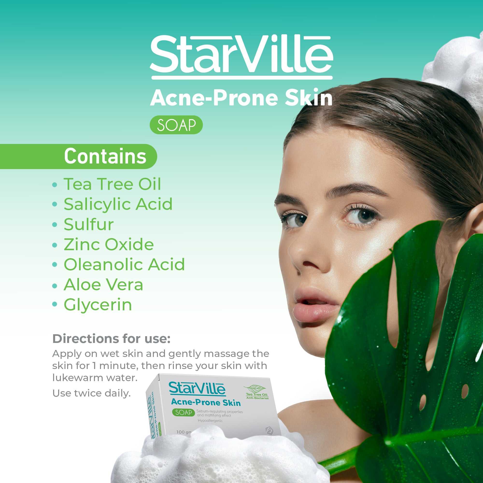 Starville Acne Prone Skin Soap 100 gm - Image 4