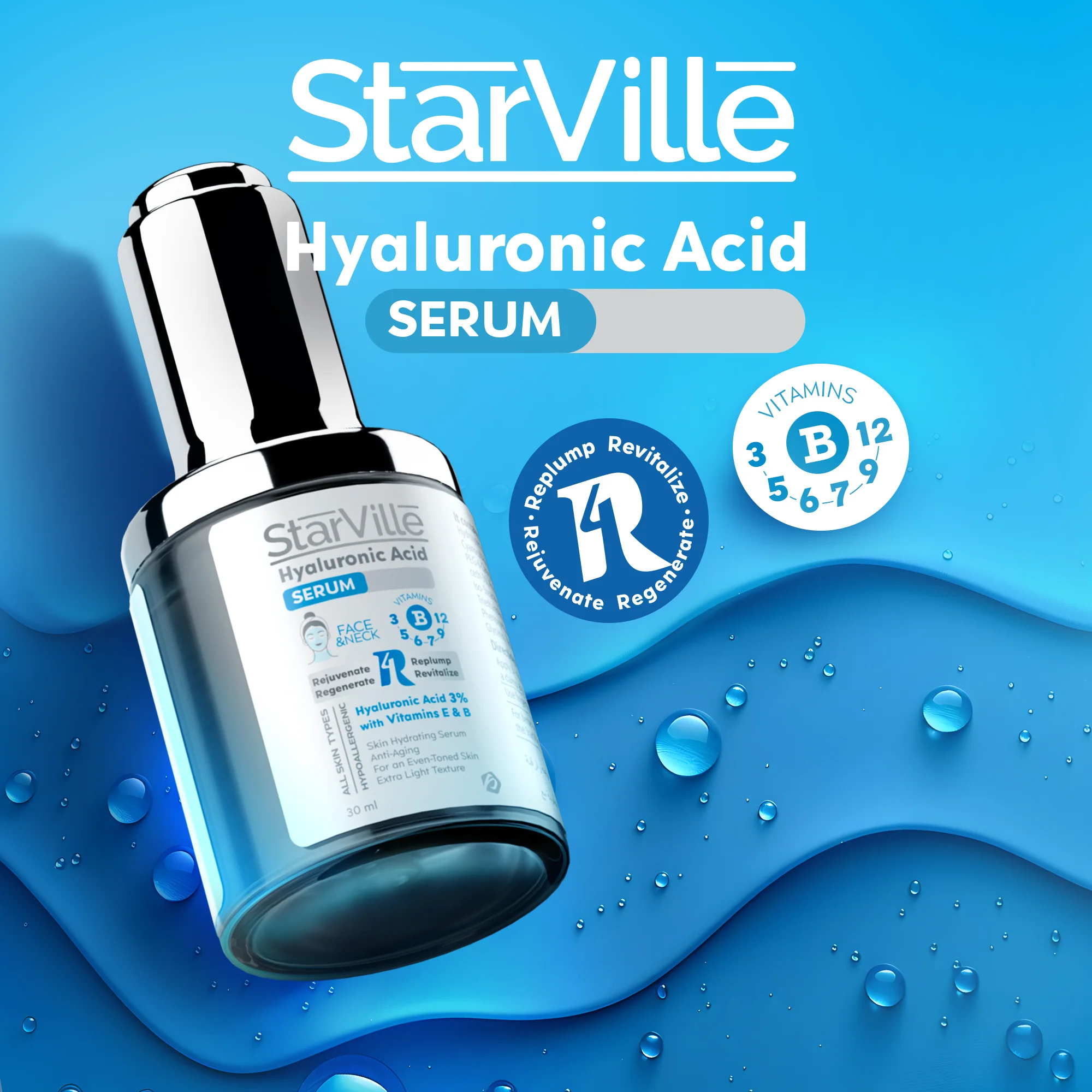 StarVille Hyaluronic Acid Serum 30 gm - Image 2
