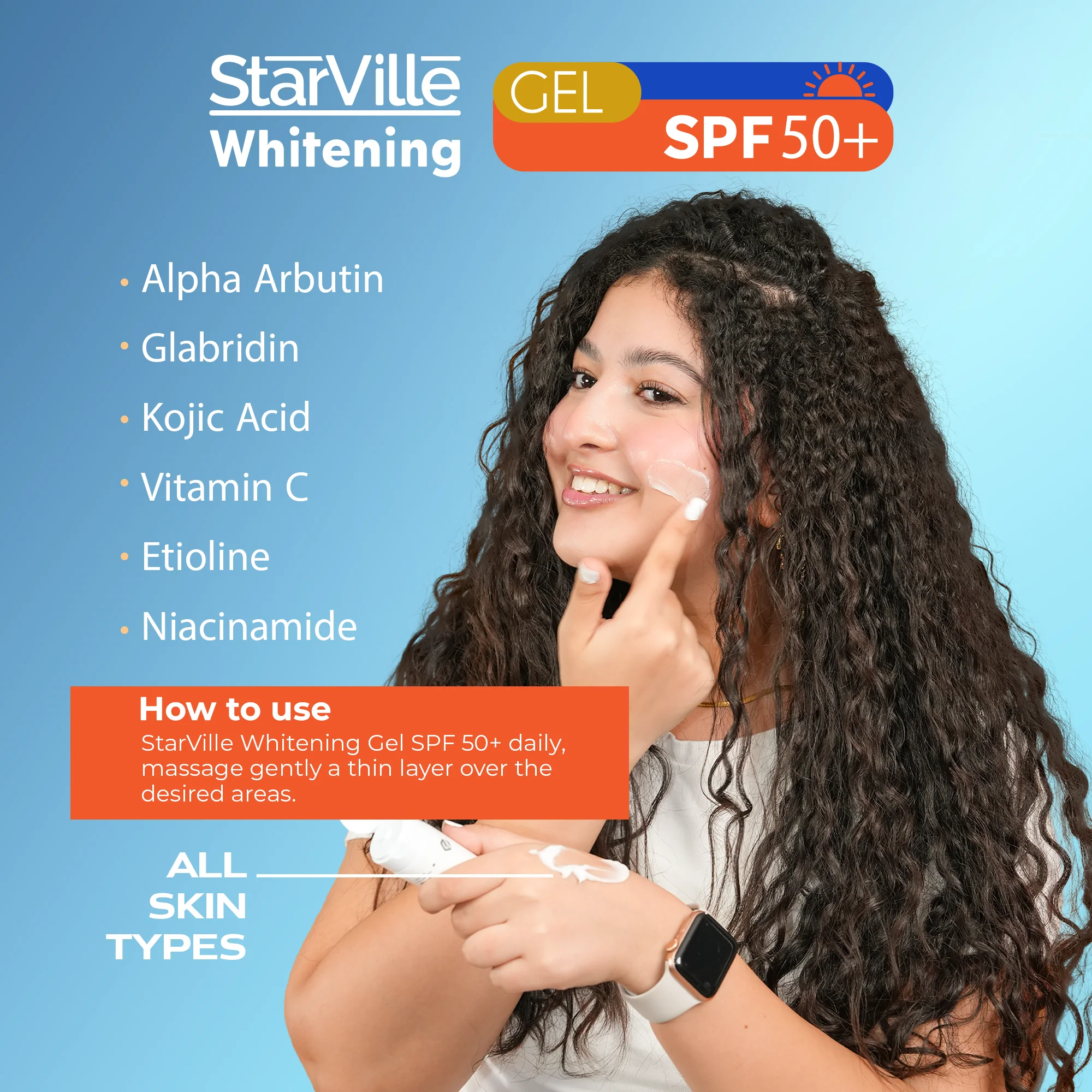 StarVille Whitening Gel SPF 50 60gm - Image 4