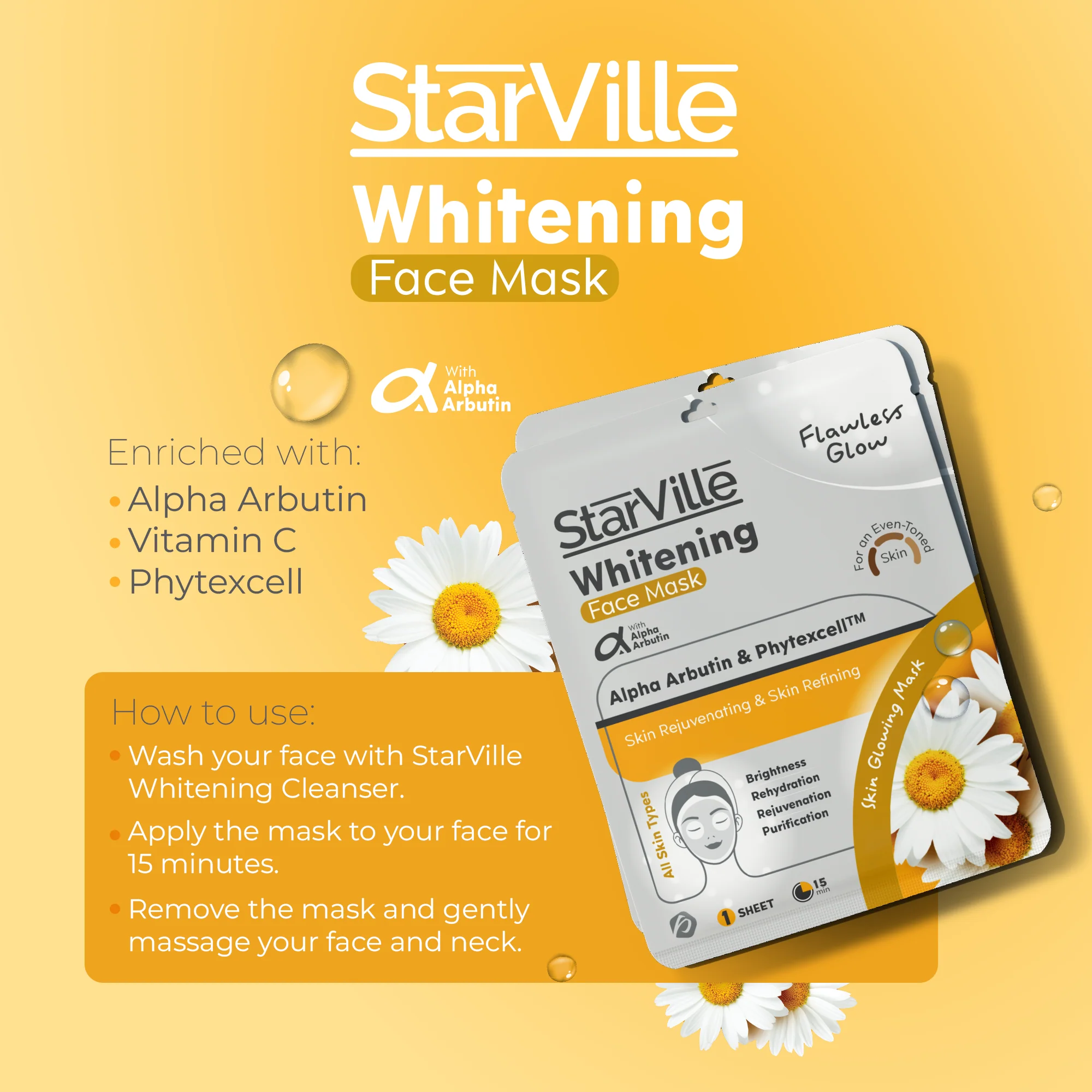 StarVille Whitening Mask Sheet - Image 3