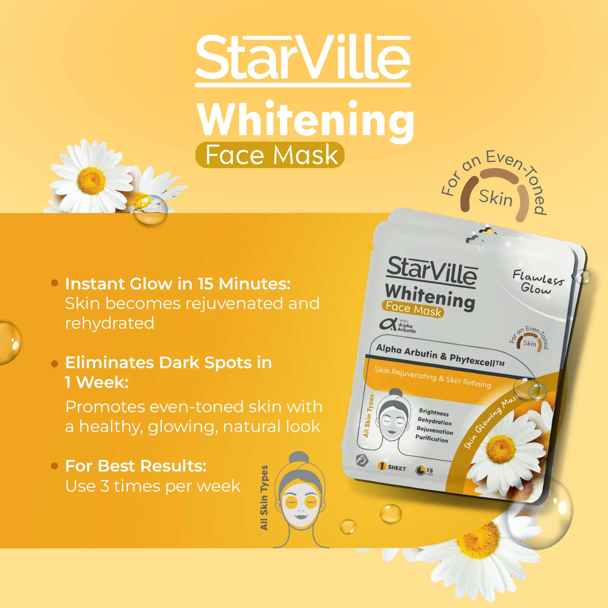 StarVille Whitening Mask Sheet - Image 4