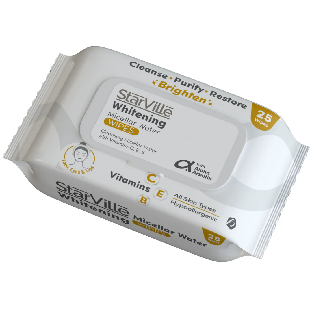 StarVille Whitening Micellar Water Wipes 25 - Image 3
