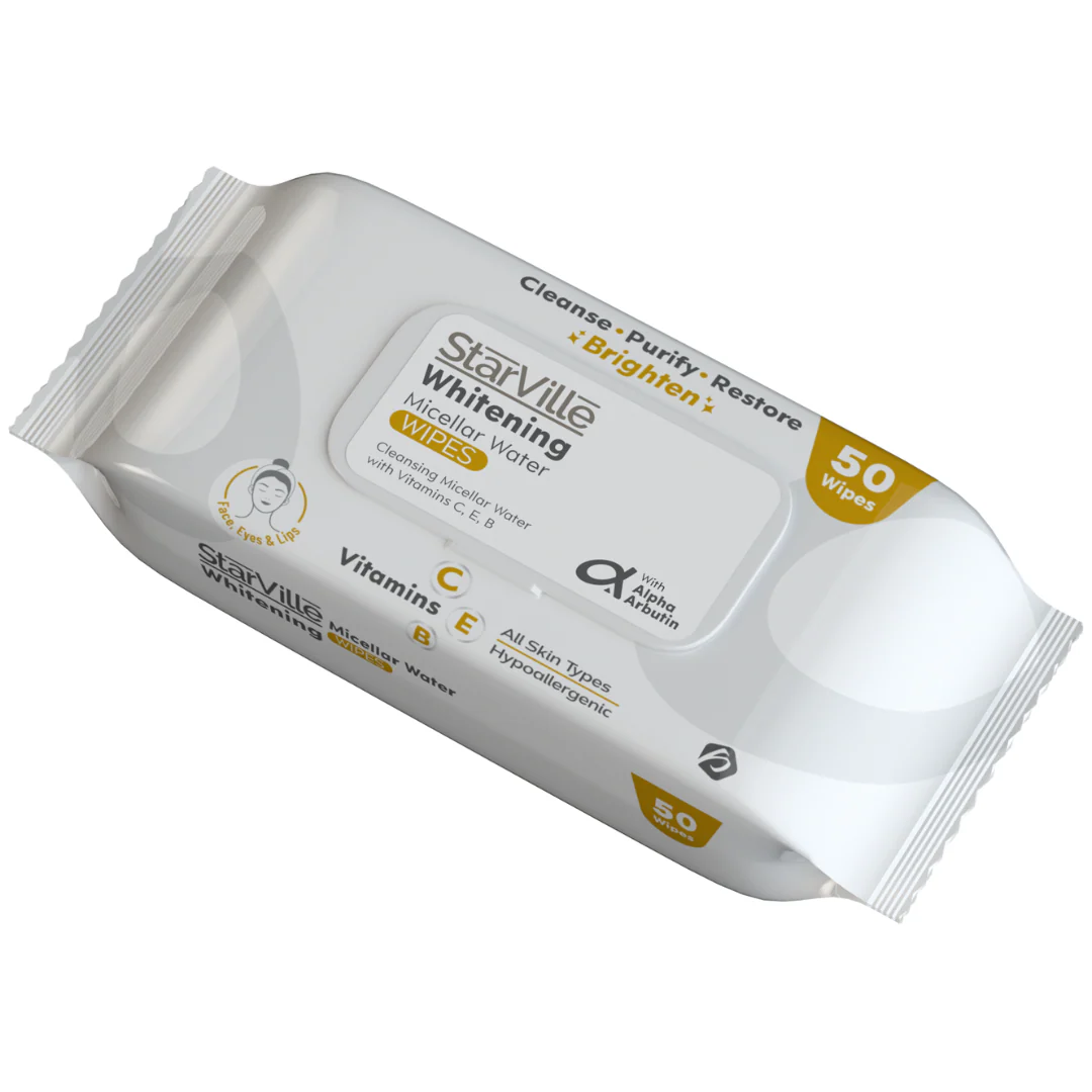 StarVille Whitening Micellar Water Wipes 50 - Image 3