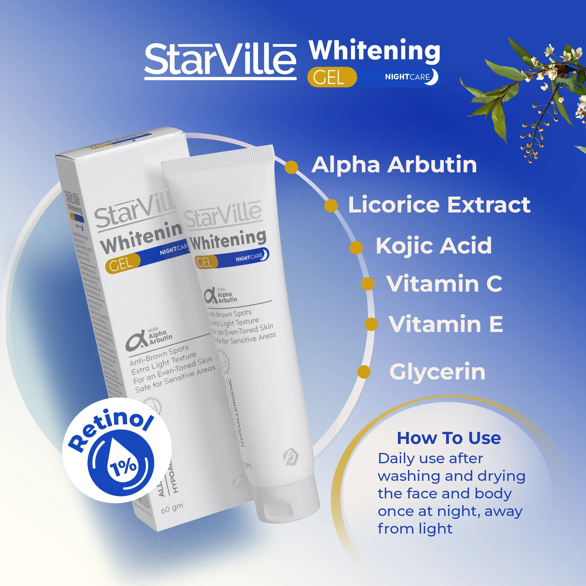 Starville Whitening Night Care Gel 60 gm - Image 4
