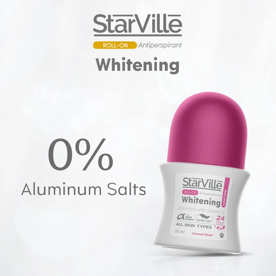 Starville Whitening Roll on Light Pink with Coconut Scent 60 ml - Image 5