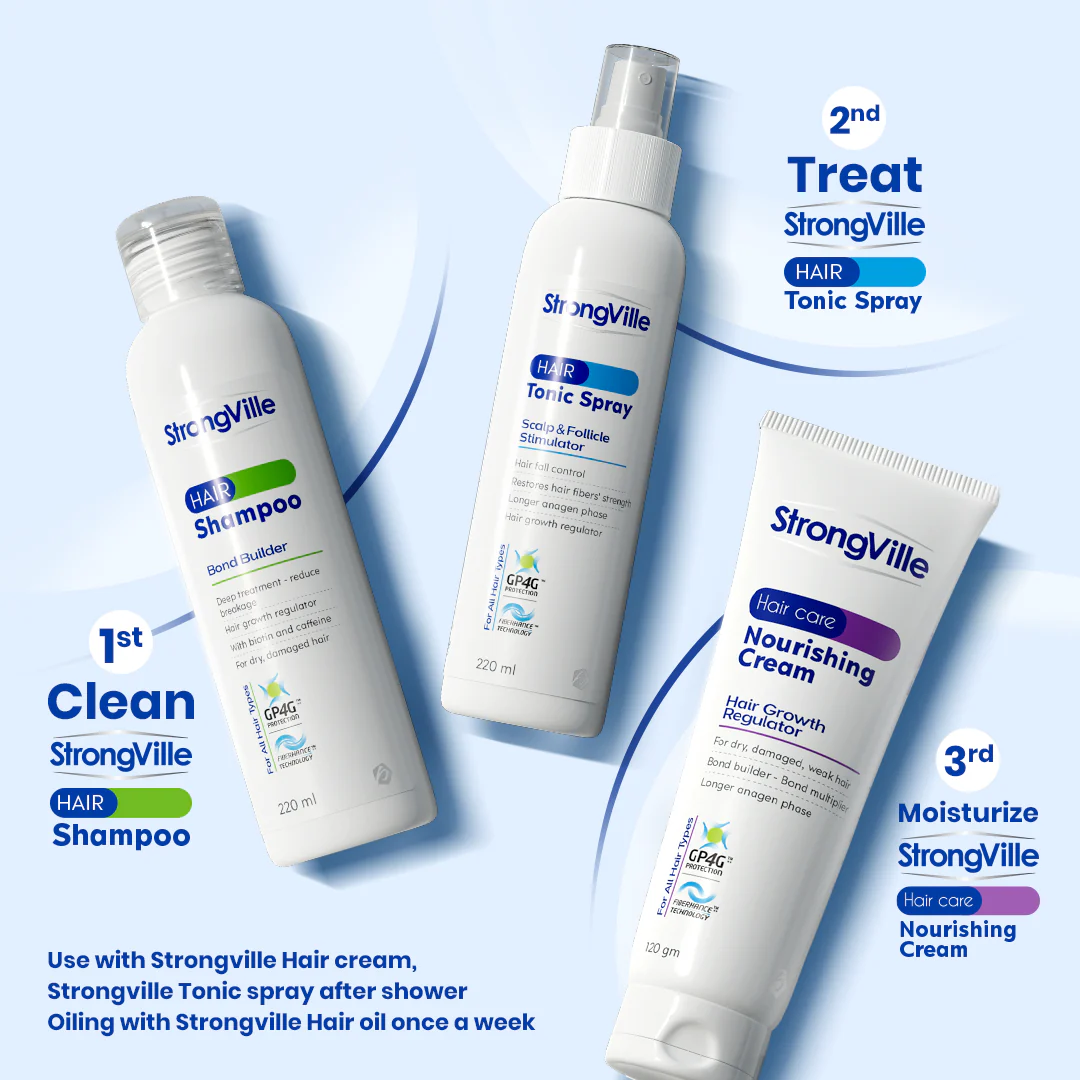 Strongville Extra Hair Shampoo 220 ml - Image 3