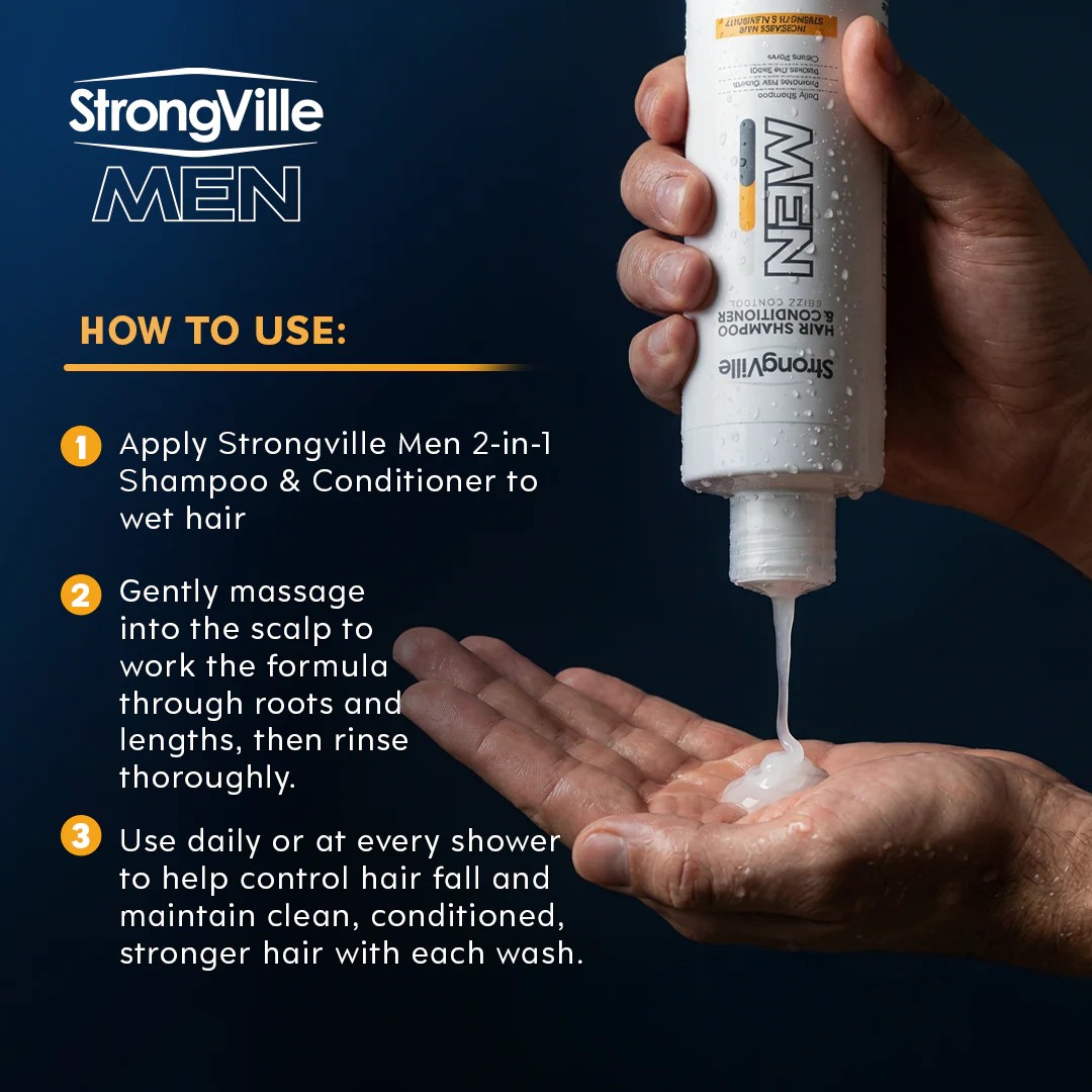 Strongville Men Shampoo & Conditioner 220 ml - Image 6