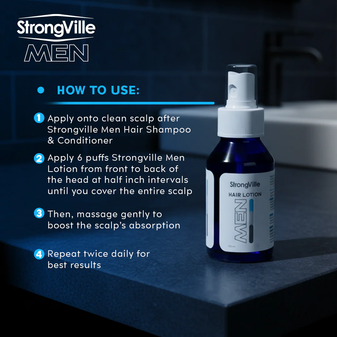 Strongville Men Hair Lotion Spray 100 ml - Image 6
