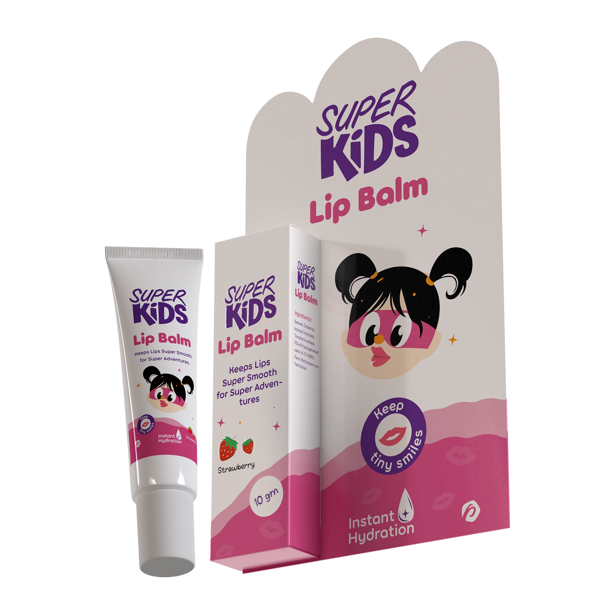 Superkids Lip Balm Strawberry 10 gm - Image 4