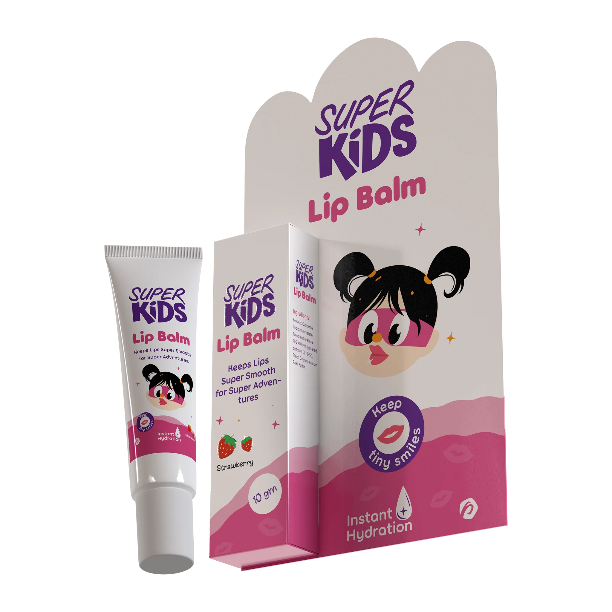 Superkids Lip Balm Strawberry 10 gm - Image 5